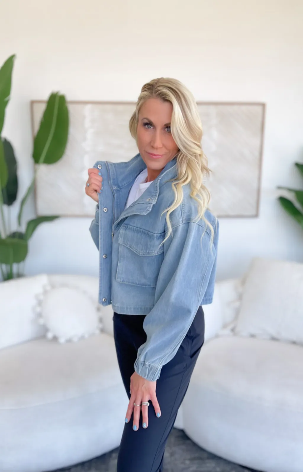 Emerie Oversized Boxy Jean Jacket