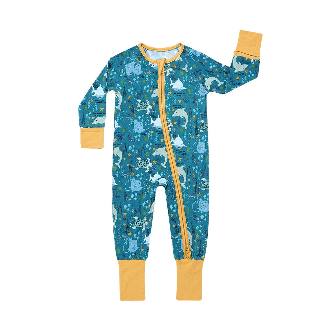 Emerson and Friends Ocean Friends Bamboo Baby Pajama