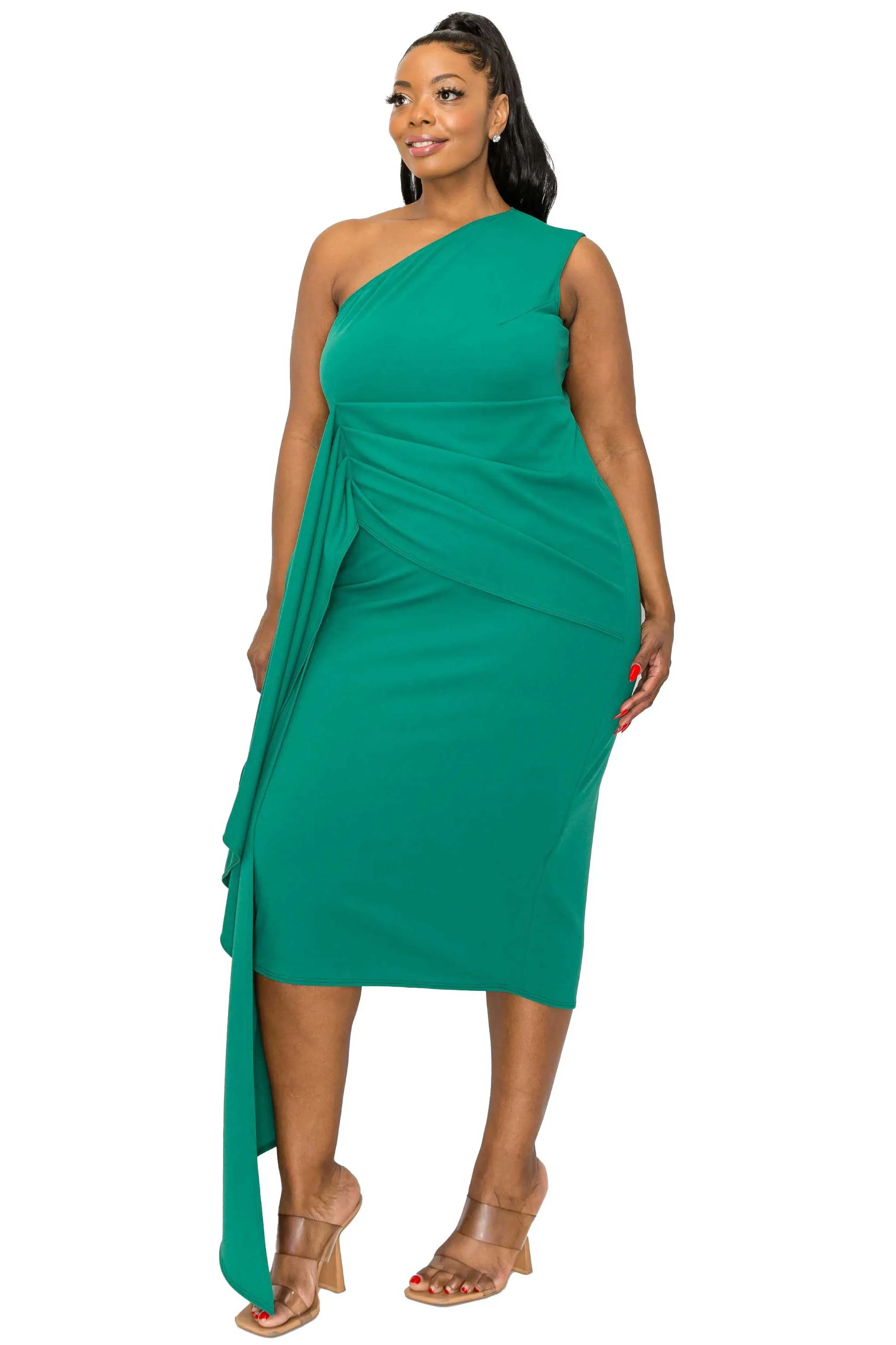 Esme Front Draped Sash Dress