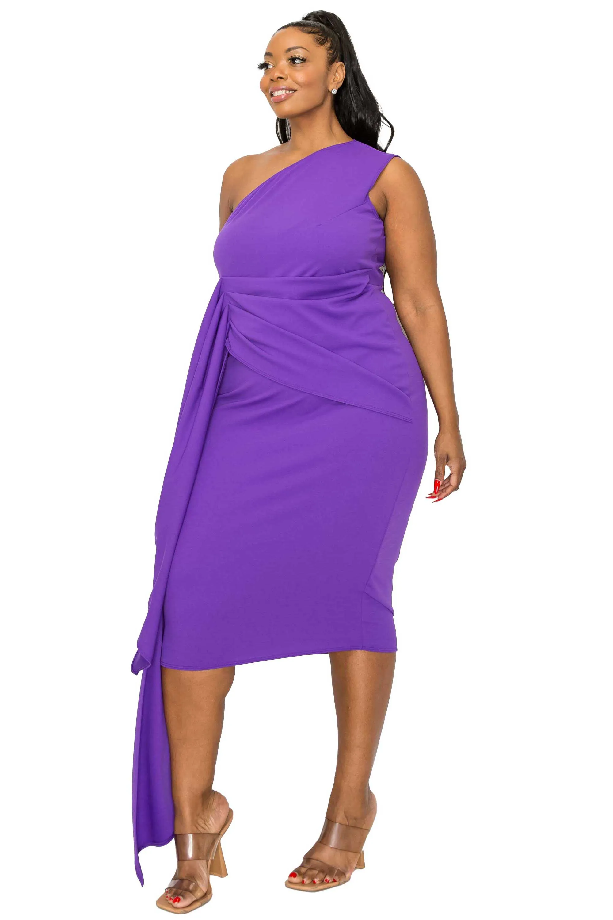 Esme Front Draped Sash Dress