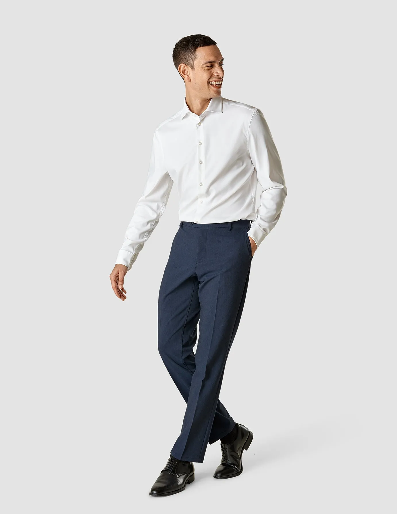 Essential Suit Pants Regular Navy Melange