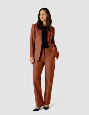 Essential Suit Straight Terracotta