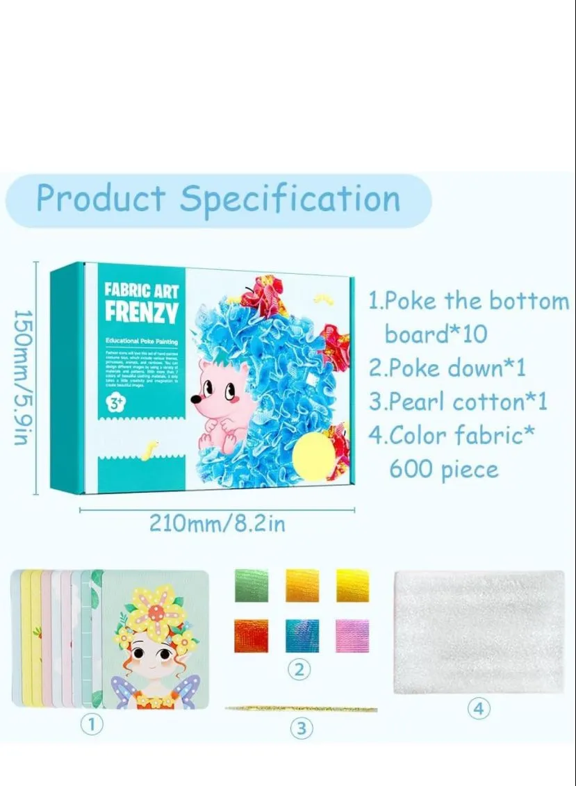 Fabric Art Frenzy - Paper Craft Kit for Girls