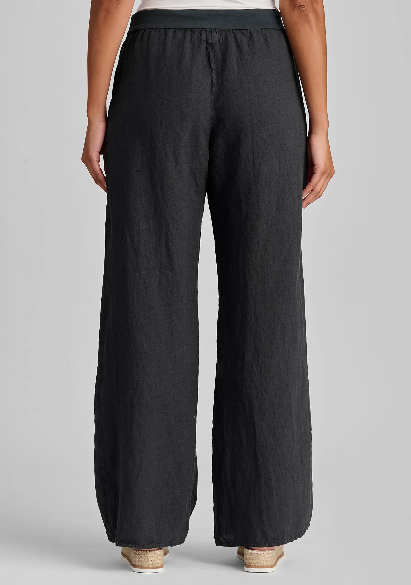 Flat Iron Pant - Linen Drawstring Pants