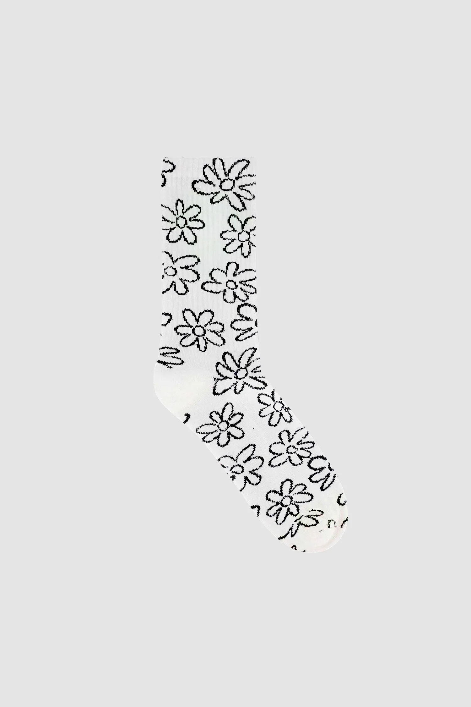 Flowers Allover Socks - White