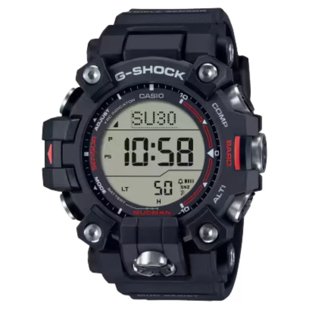 G-Shock Master of G-Land Mudman Solar Black & Red, GW9500-1