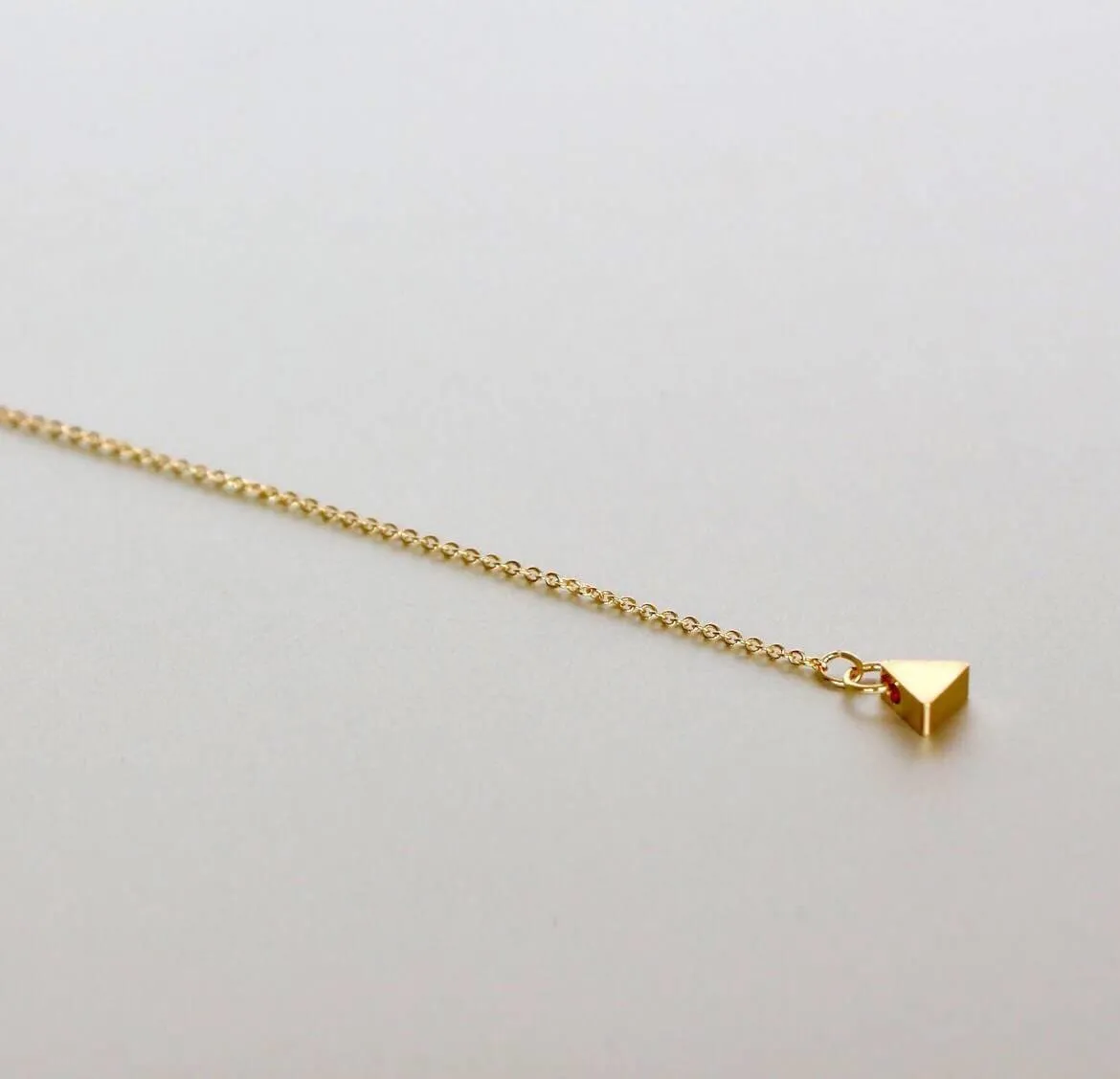 Gold And Black Necklace, Y And Lariat Necklace, Triangle Charm Necklace Minimalist Necklace, Dainty Chain Necklace, Gift Necklace, MN86