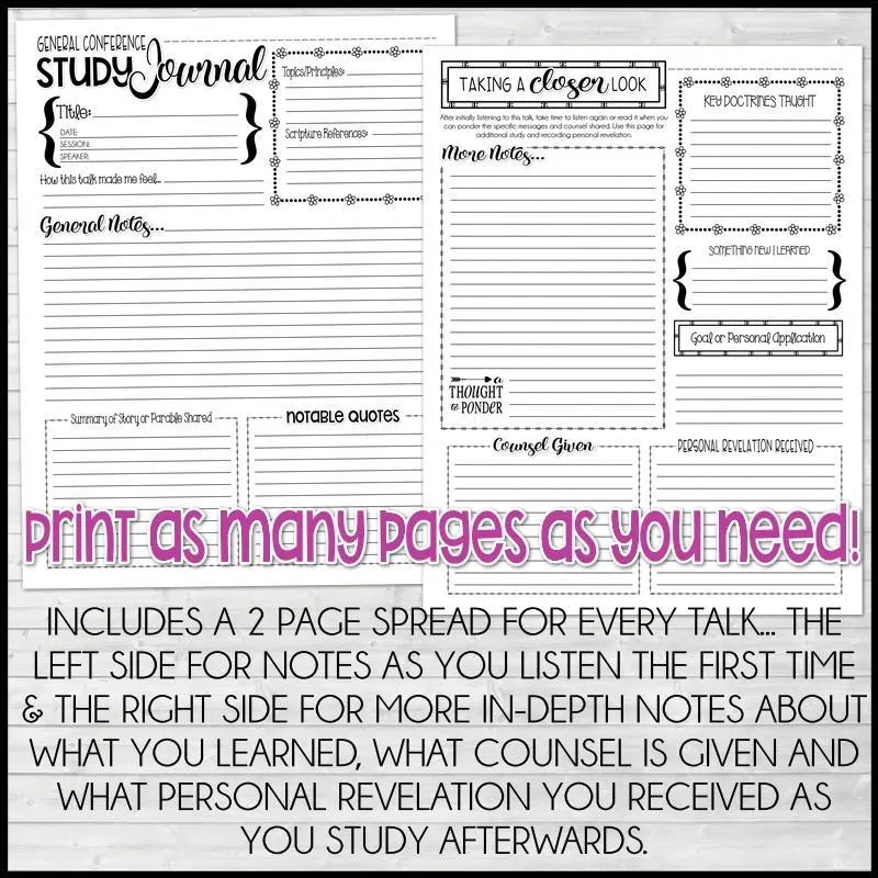 Gospel Journal Trio {BUNDLE} PRINTABLE