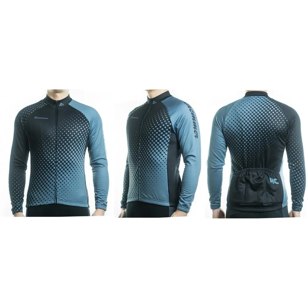 Gradient Dots Long Sleeve Jersey Blue