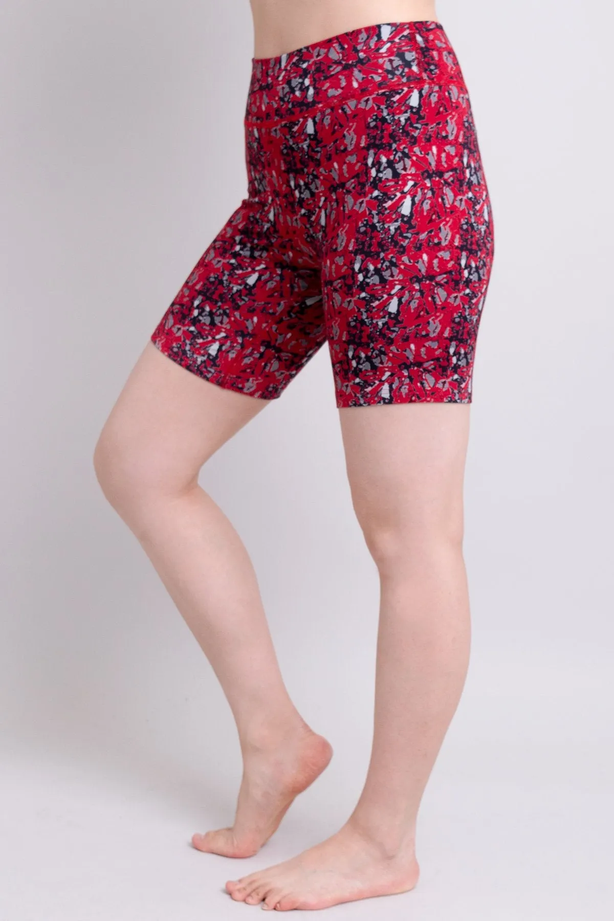 Hallie Shorts, Red Shards, Bamboo