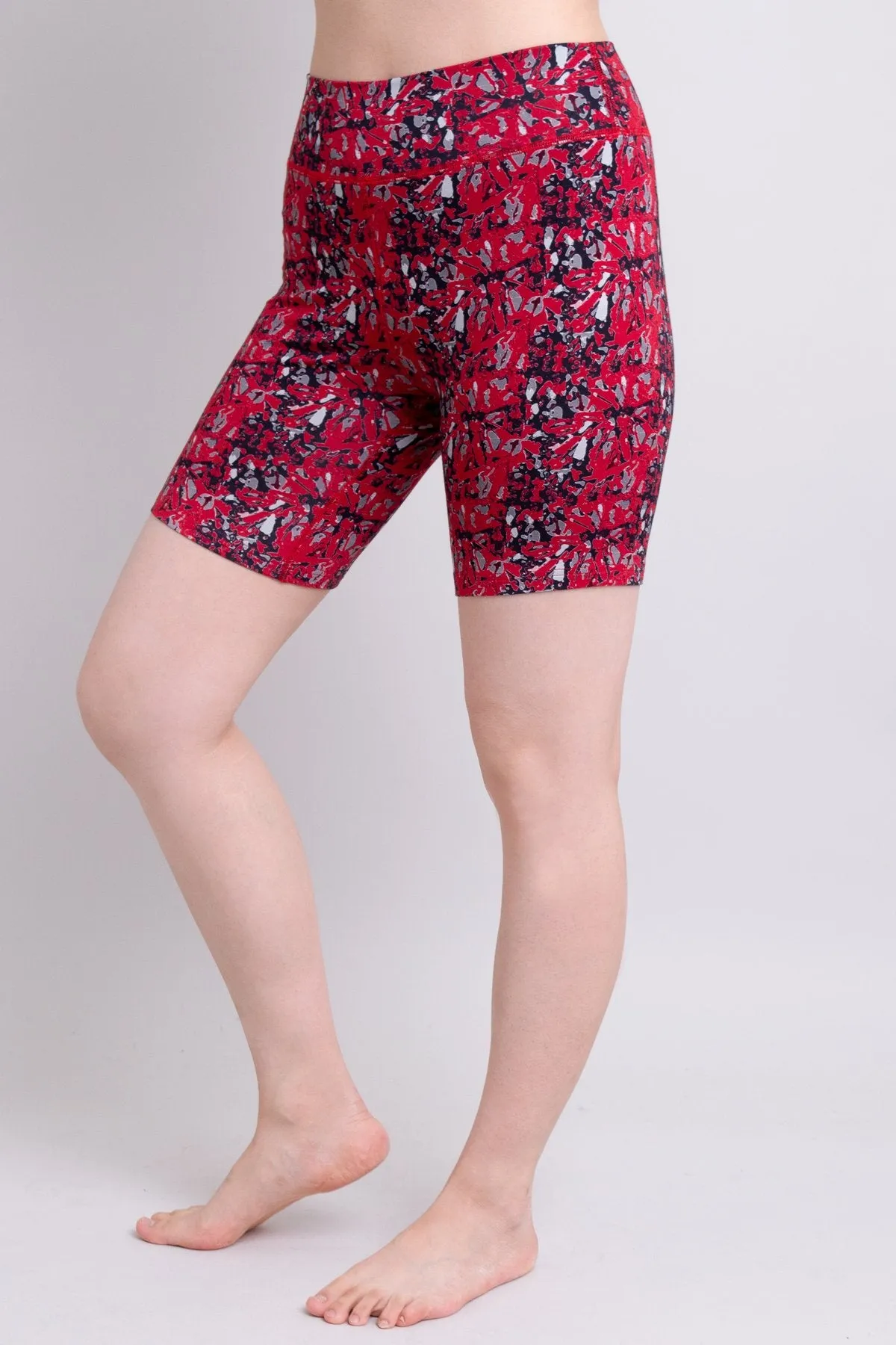 Hallie Shorts, Red Shards, Bamboo