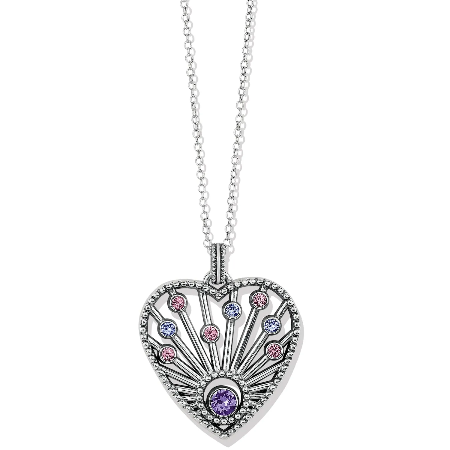 Halo Radiance Heart Necklace