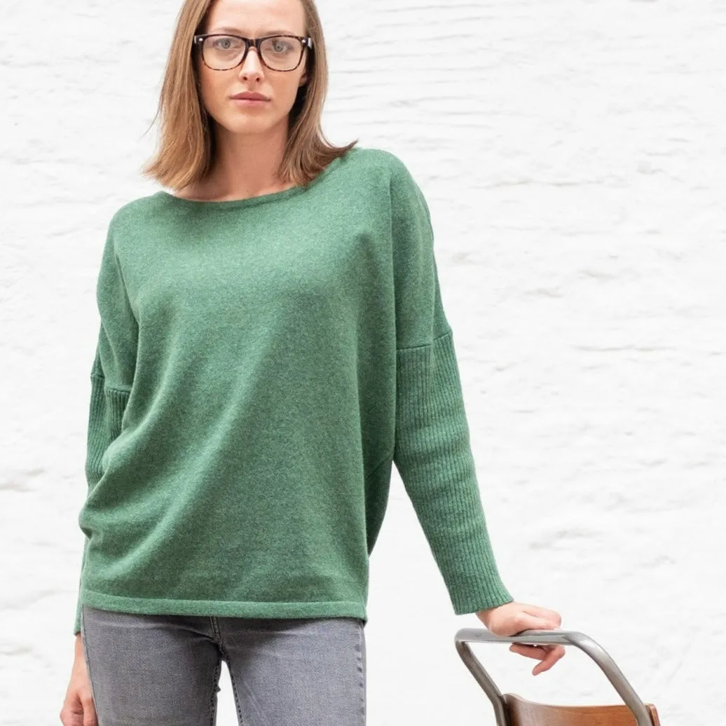 Hazel Relaxed Fit Jumper - Green