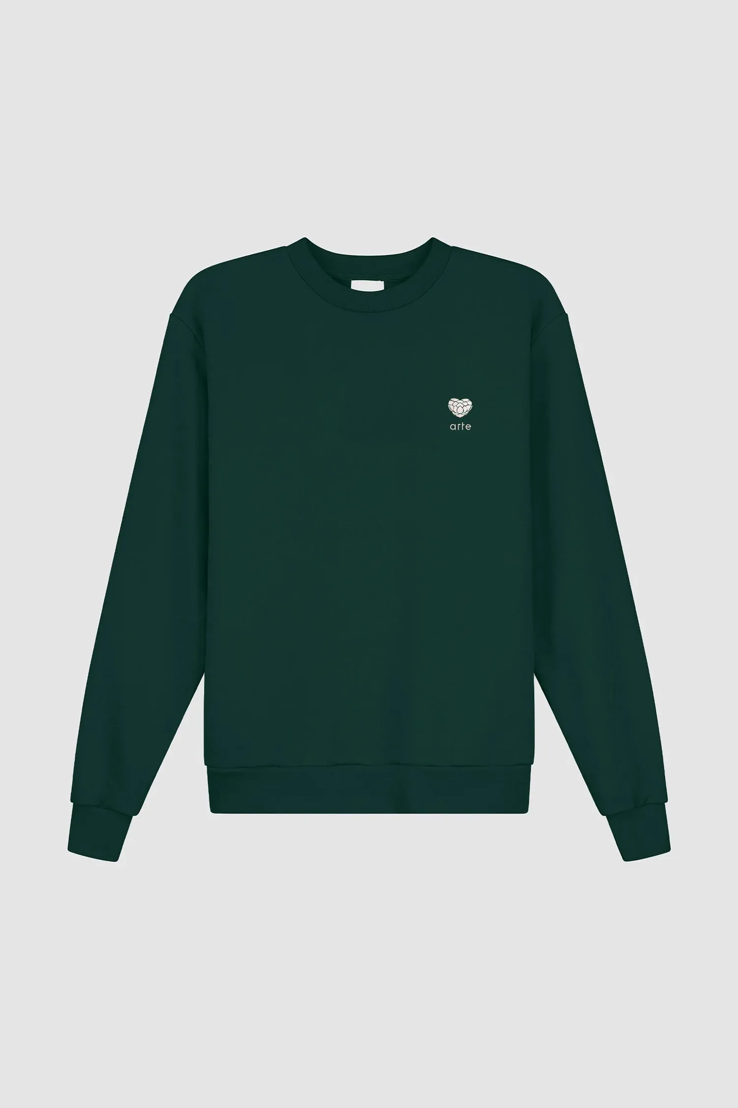 Heart Flower Crewneck - Green