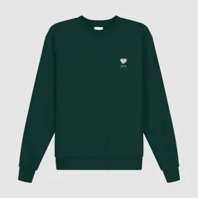 Heart Flower Crewneck - Green