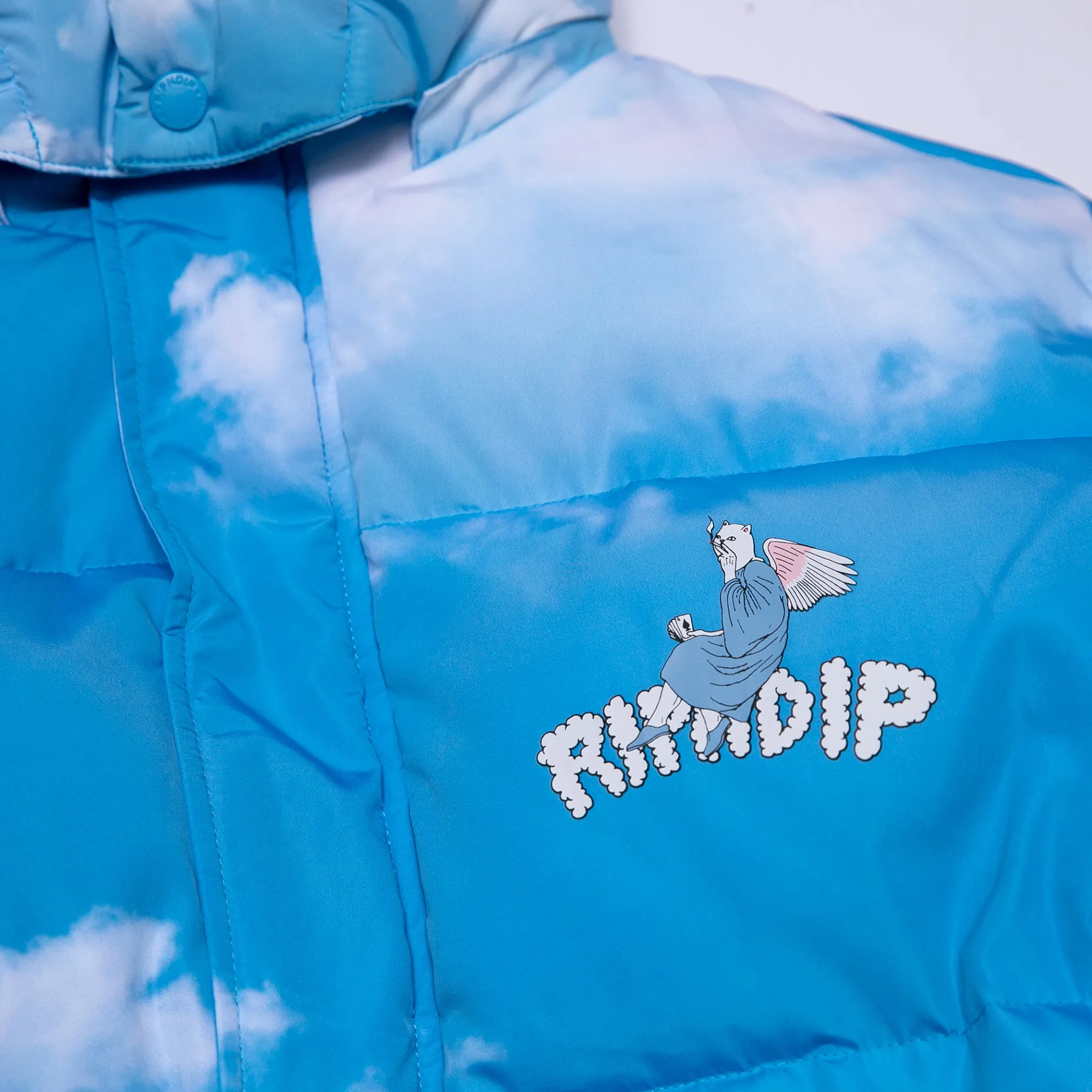 Heaven And Hell Puffer Jacket (Blue)