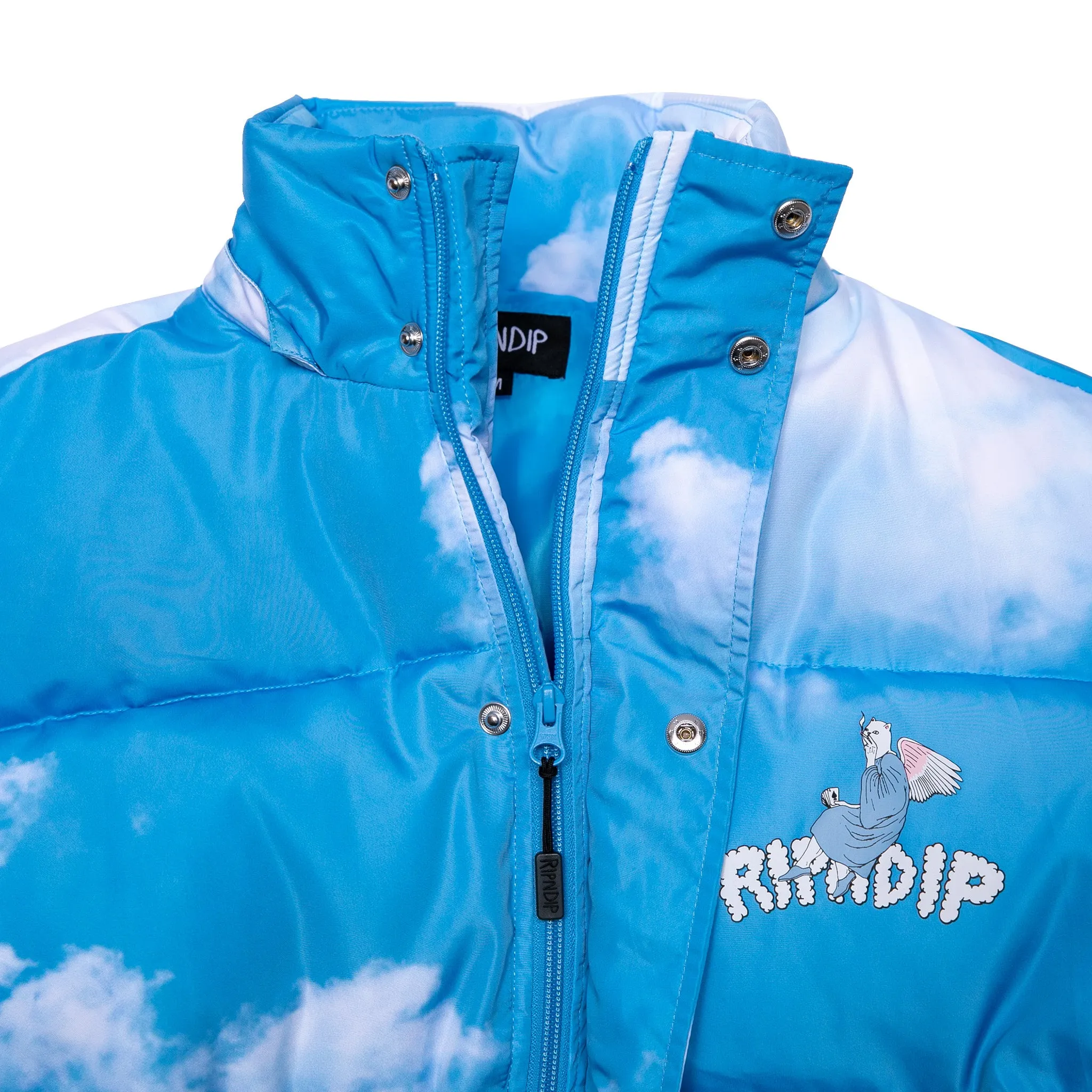 Heaven And Hell Puffer Jacket (Blue)