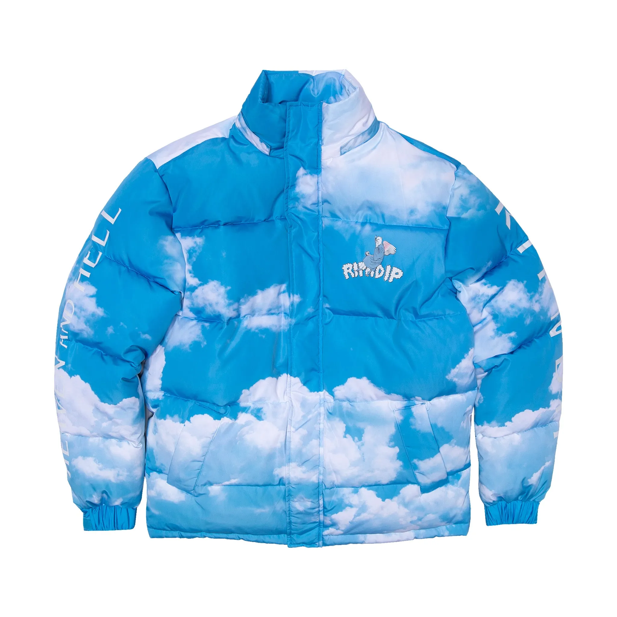 Heaven And Hell Puffer Jacket (Blue)