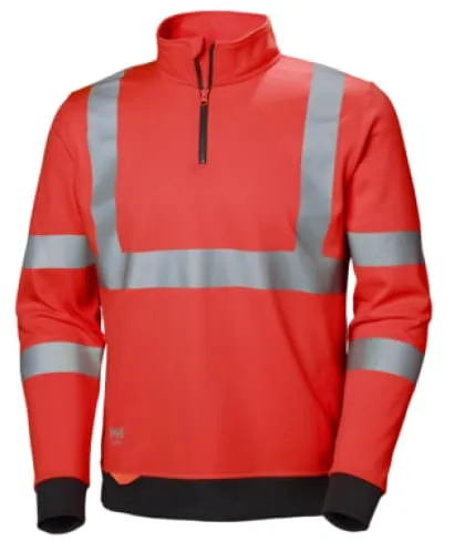 Helly Hansen Addvis Stretch Hi Vis Half Zip Sweatshirt-79096