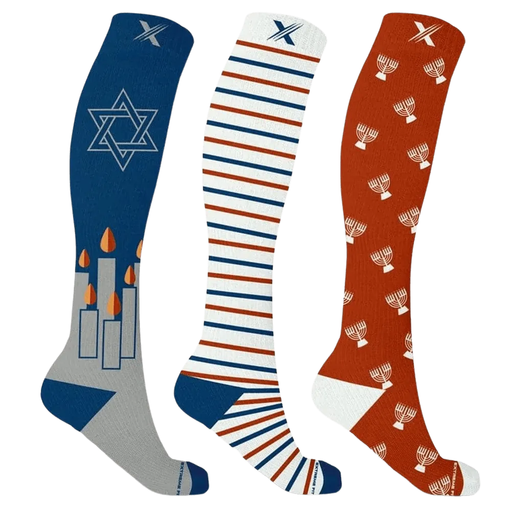 Home for the Challah-days Compression Socks (3-Pairs)