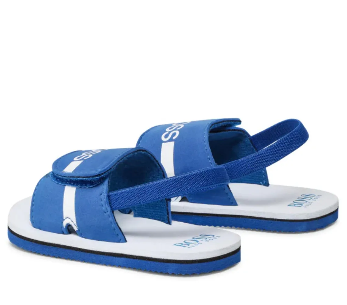 Hugo Boss Kids Sandals With Scratch Fastener Blue J09167-871