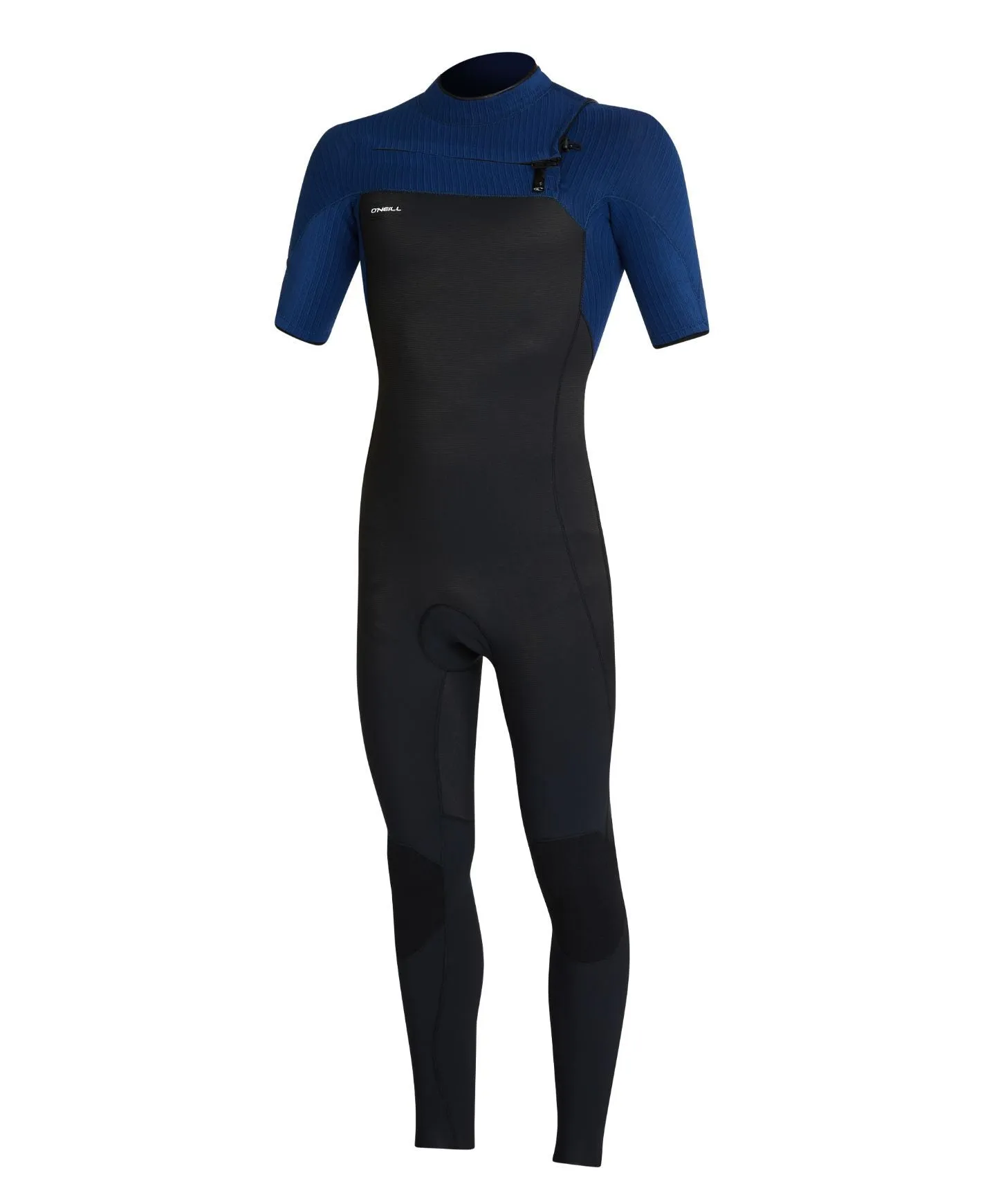 HyperFreak 2mm Short Arm Steamer Chest Zip Wetsuit - Black Marine