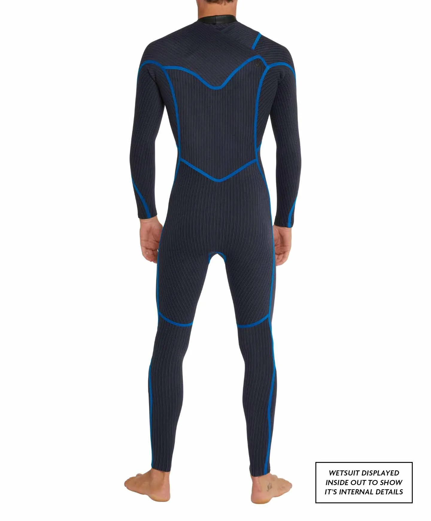 HyperFreak 4/3  Steamer Chest Zip Wetsuit - Marine