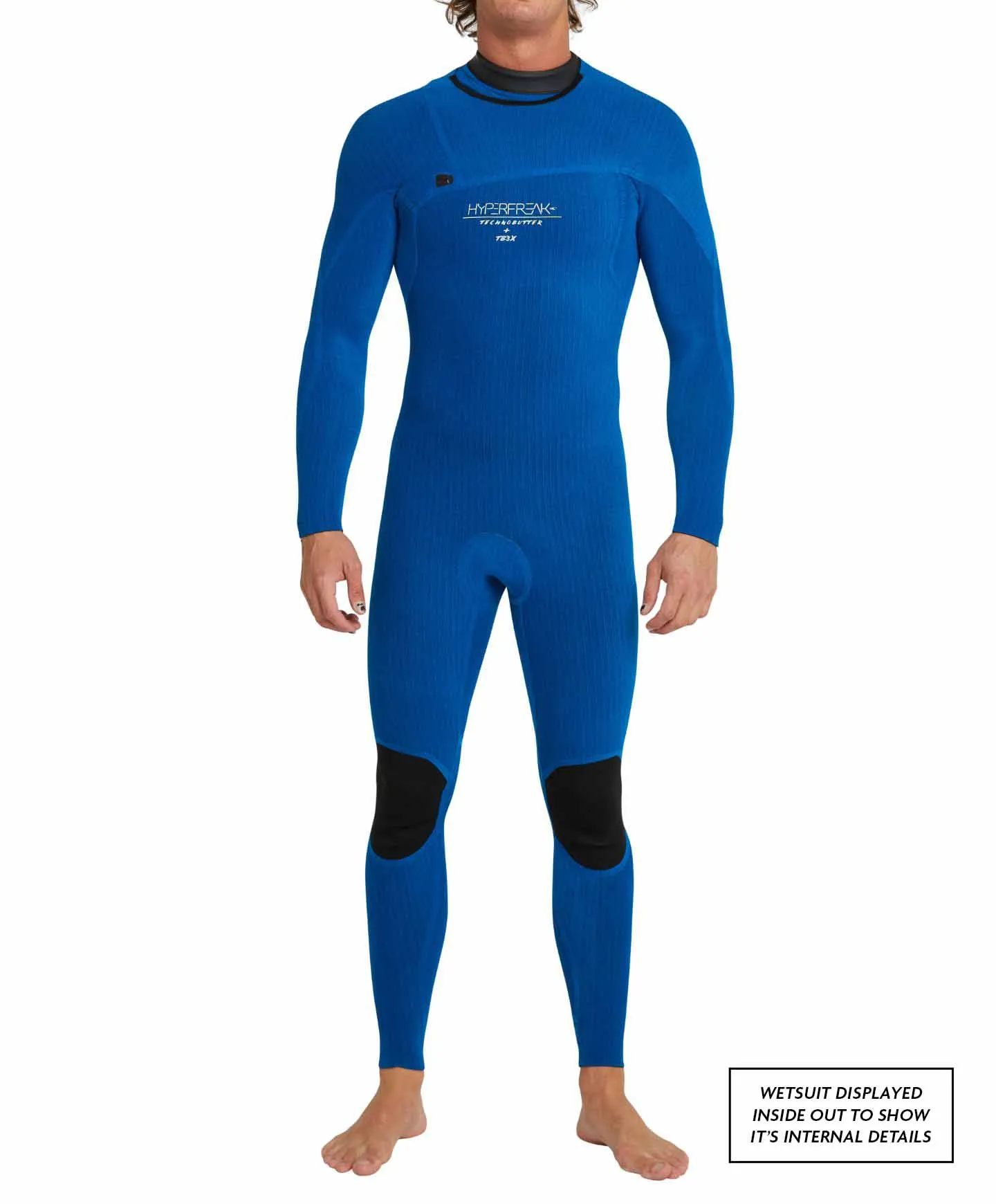 HyperFreak 4/3  Steamer Chest Zip Wetsuit - Navy