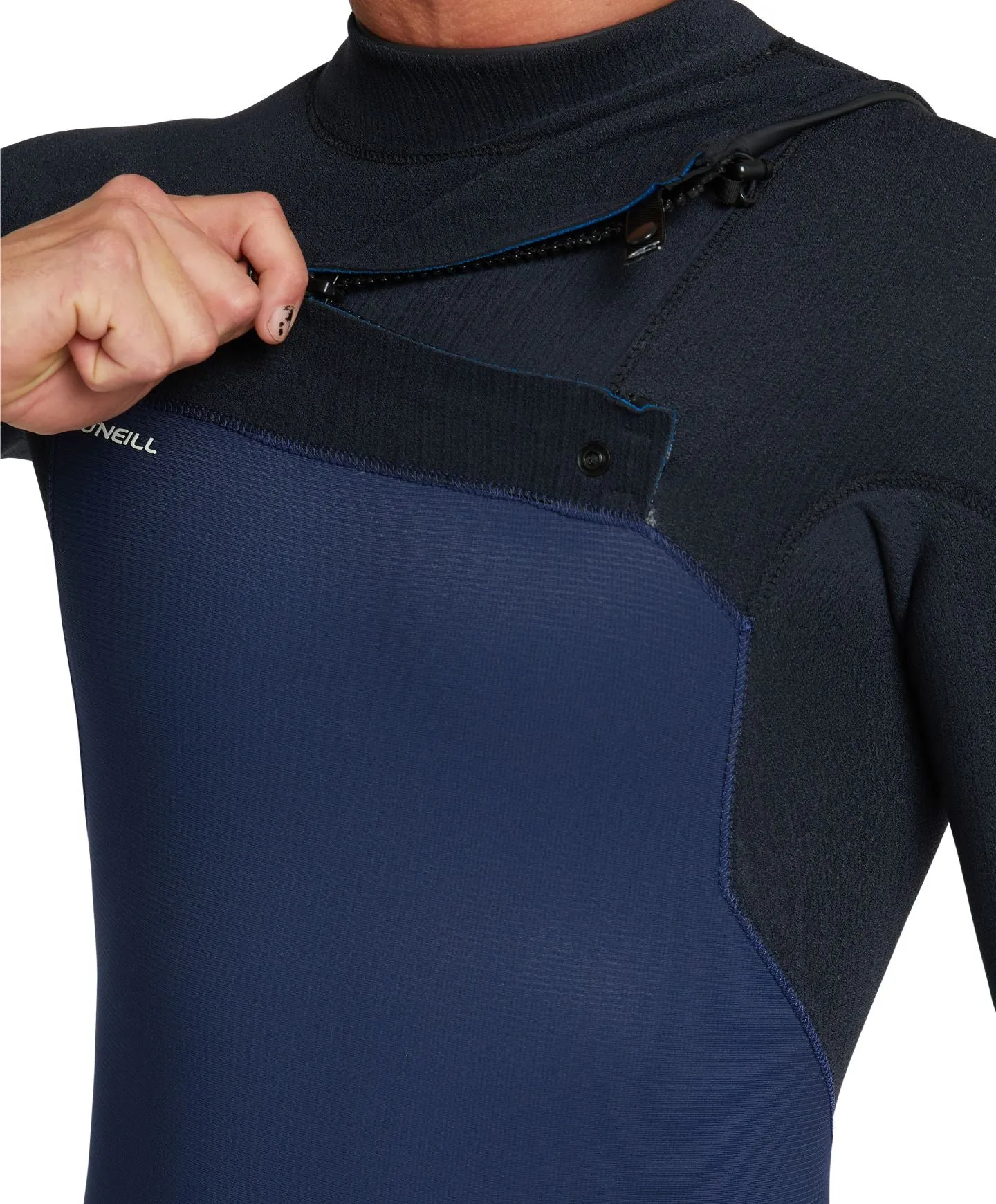 HyperFreak 4/3  Steamer Chest Zip Wetsuit - Navy