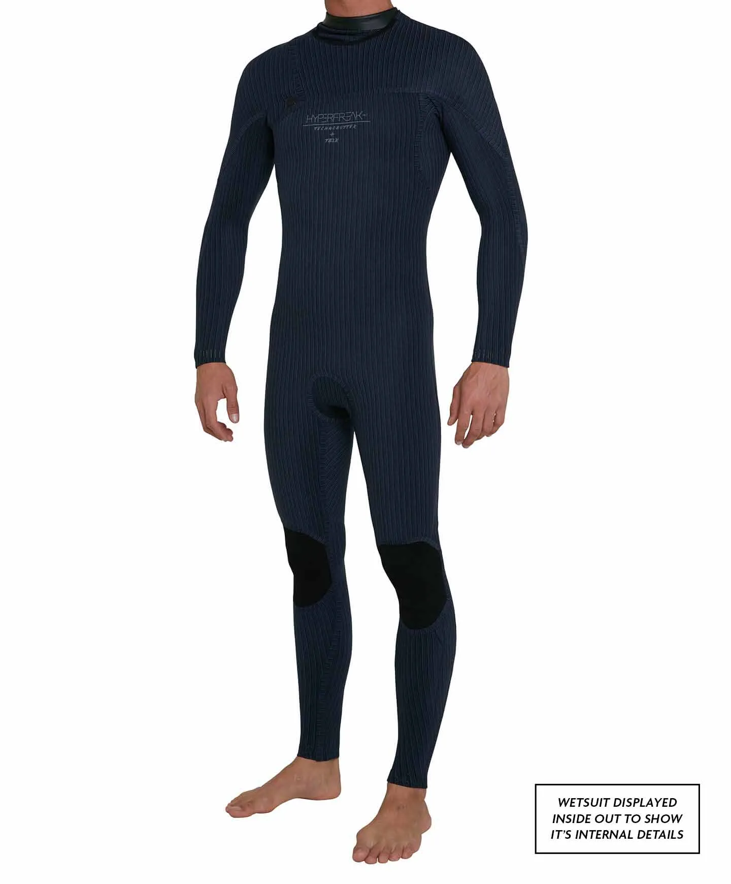 HyperFreak Zipless Comp 3/2mm Steamer Wetsuit - Gunmetal