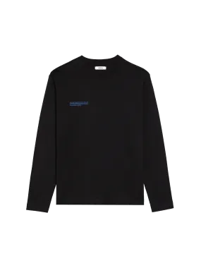 In Conversion Cotton Long Sleeve T-shirt—black