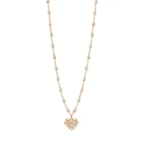 In Love Diamond Necklace, Opal, Rose Gold, 16.5"