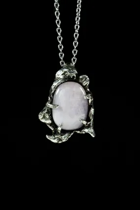 Internal (Rose Quartz, Sterling Silver Pendant)