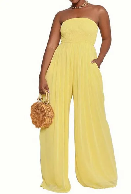 Just Right- Wide Leg Fashion Jumpsuit