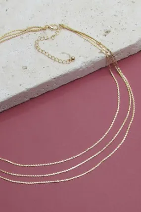 Keep Loving Triple Layer Necklace