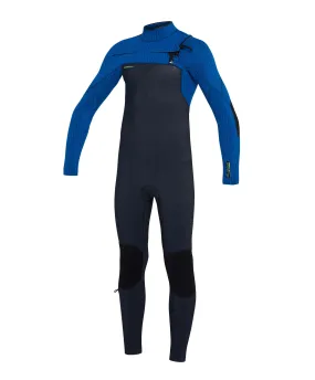 Kids HyperFreak 4/3  Steamer Chest Zip Wetsuit - Acid/Ultrablue