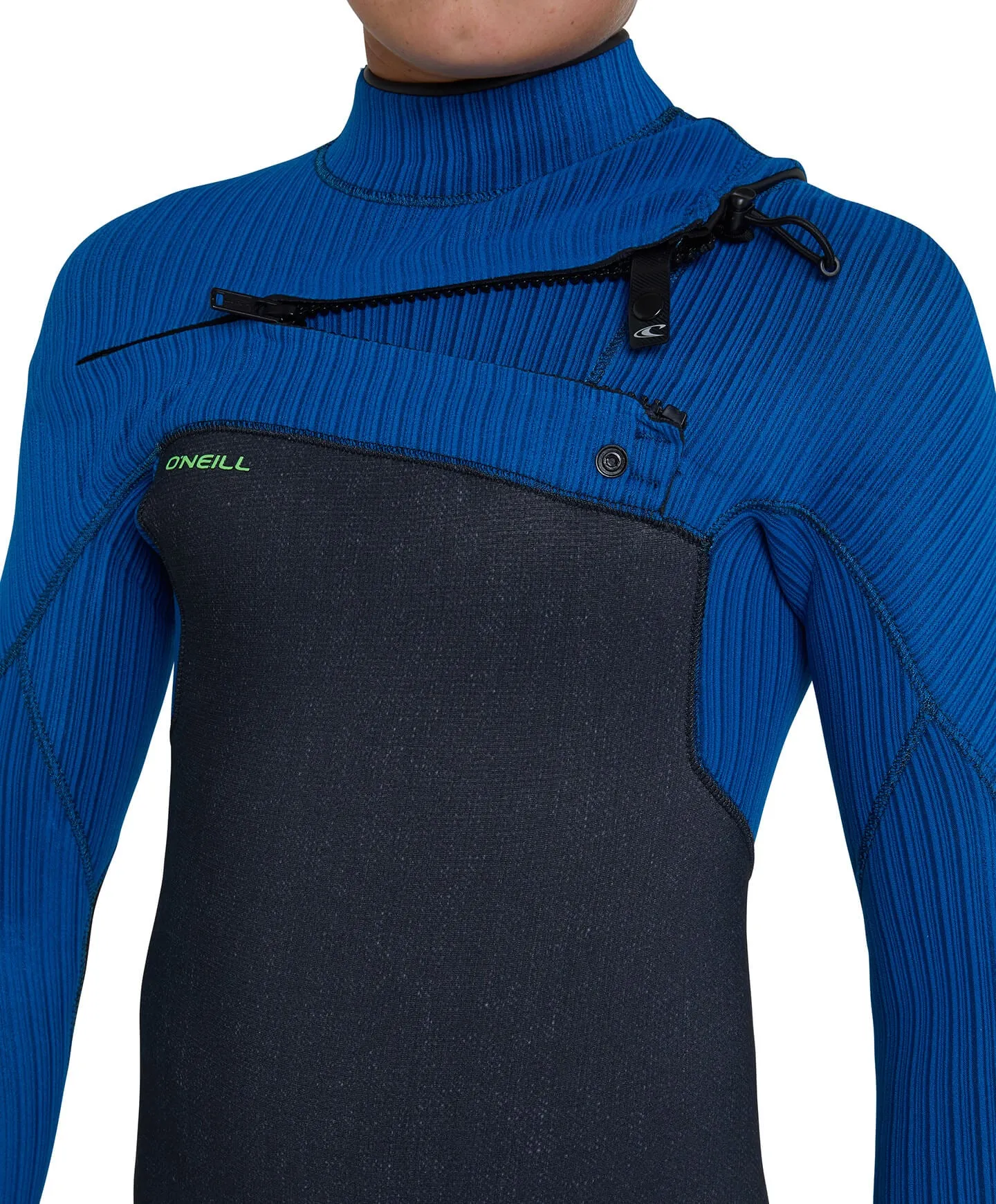 Kids HyperFreak 4/3  Steamer Chest Zip Wetsuit - Acid/Ultrablue