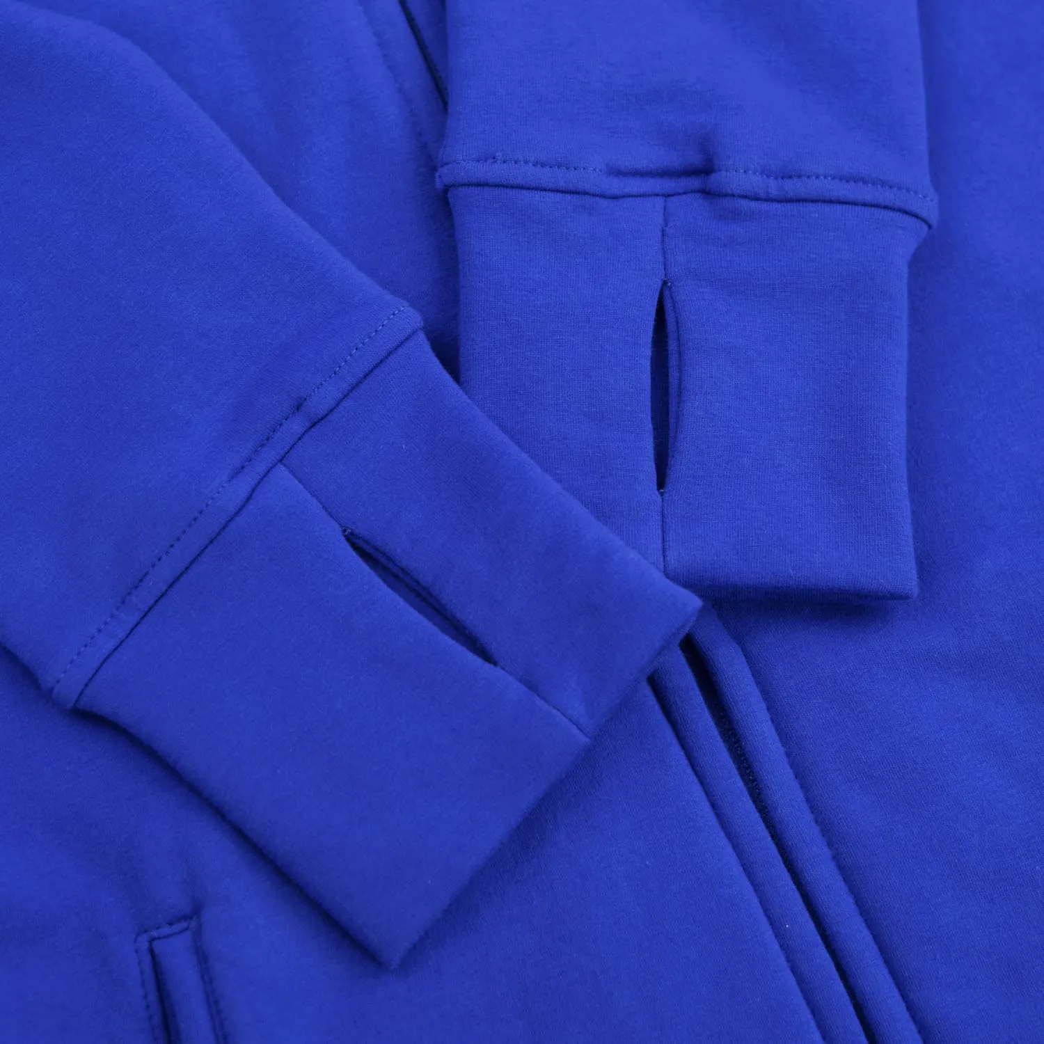 Kora Long Zipup Hoodie Royal Blue