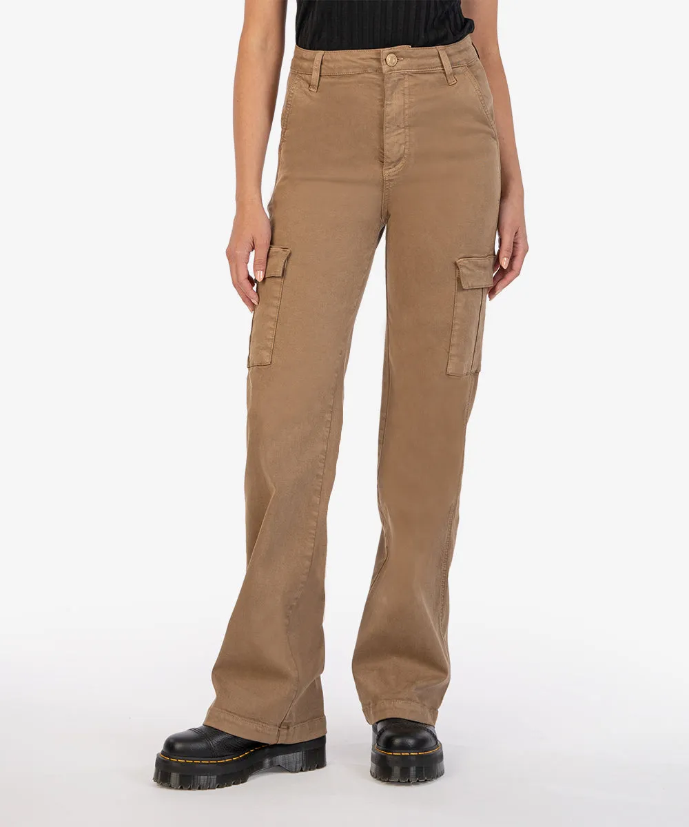 Kut Miller High Rise Wide Leg Cargo | Camel