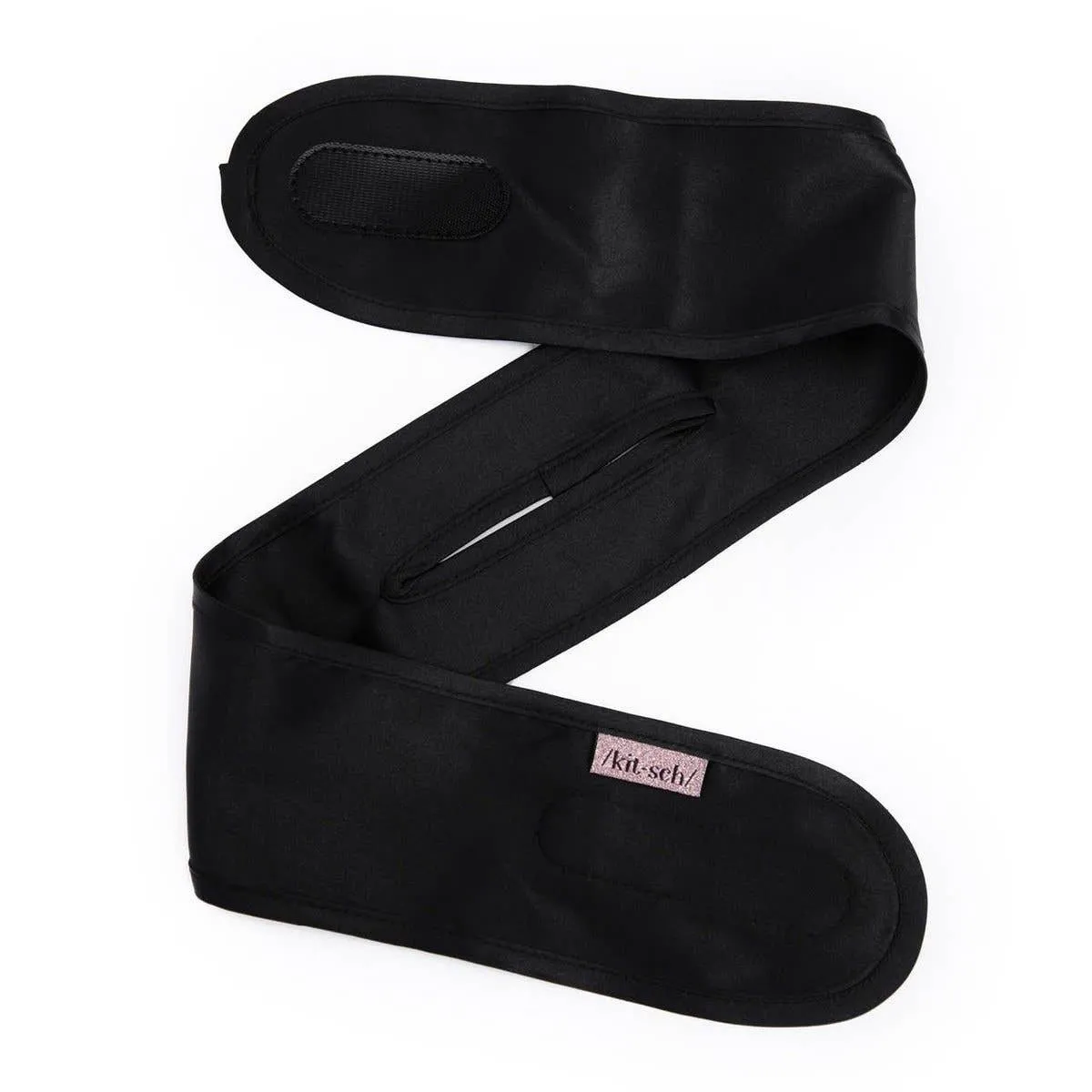 #L877 Satin Sleep Headband  (Black)