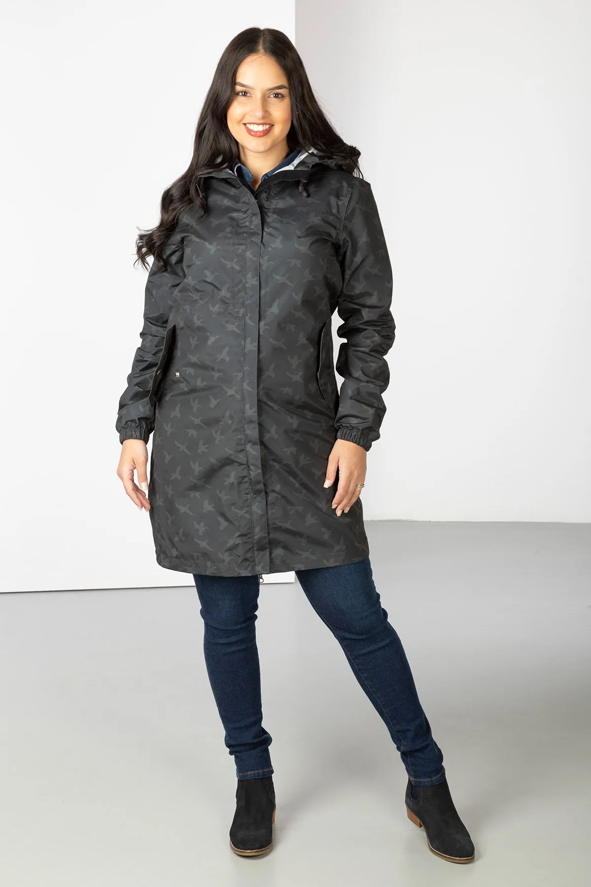 Ladies 3/4 Length Waterproof Jacket