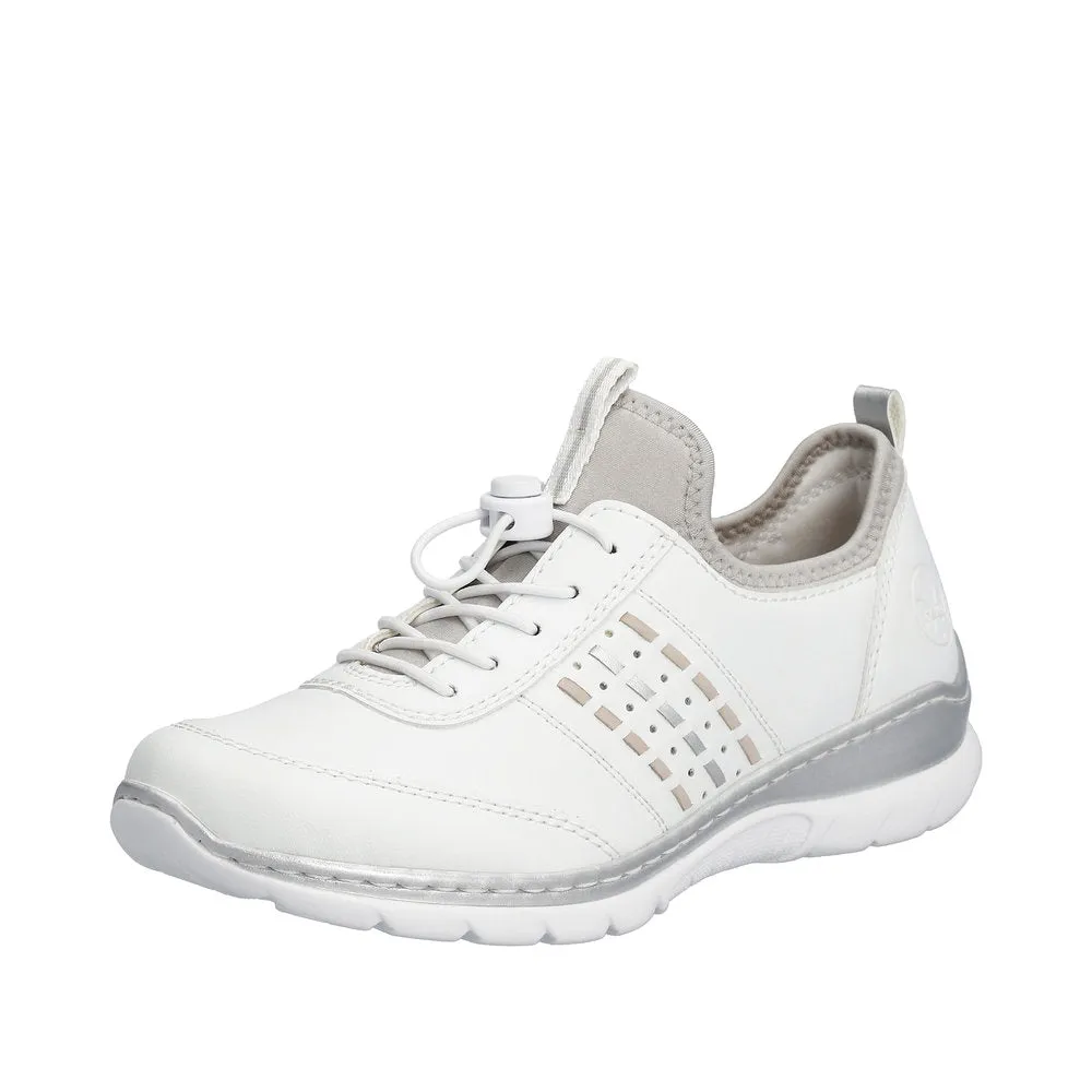 Ladies Rieker Lace Up Shoe White/Combination Style L3259-80 sale