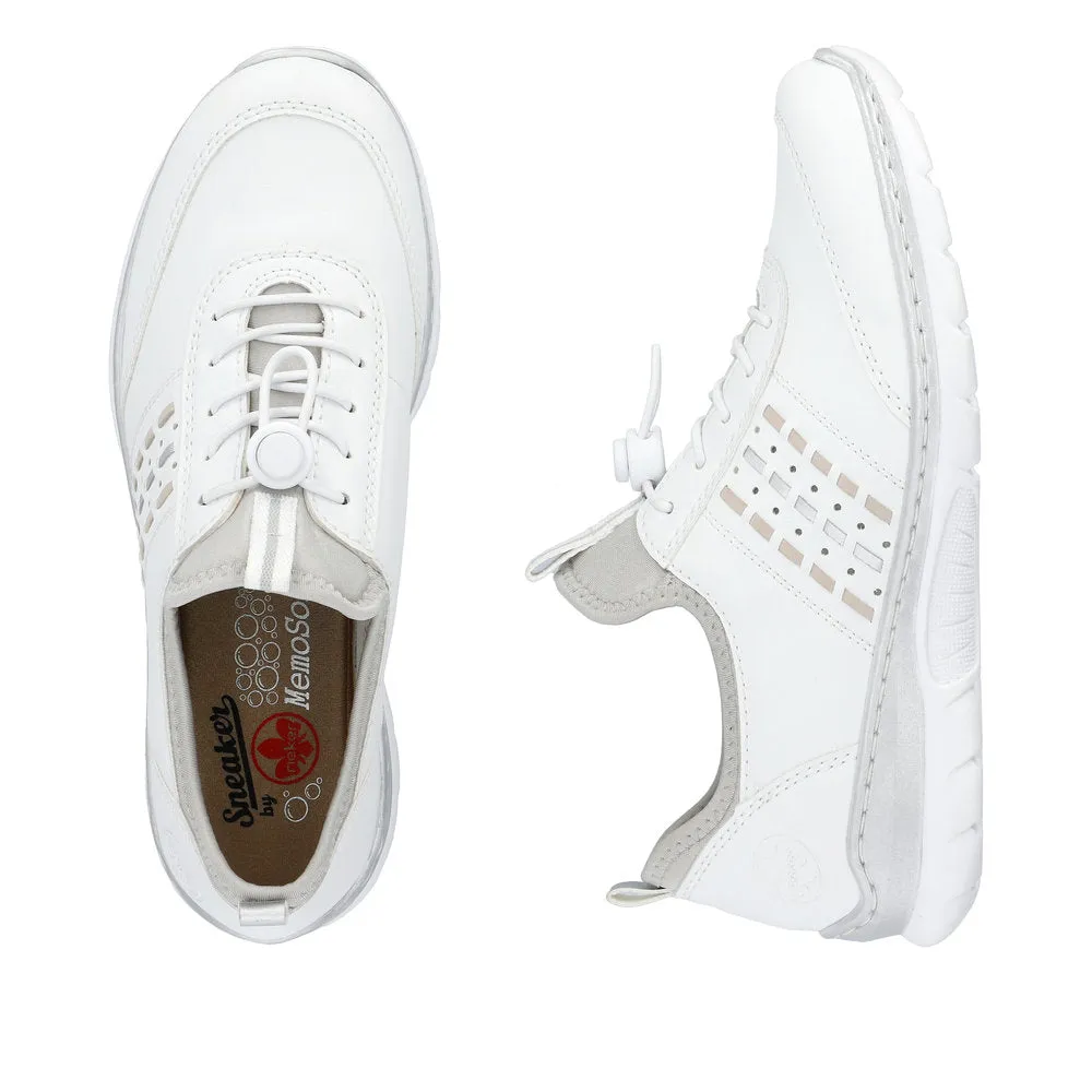 Ladies Rieker Lace Up Shoe White/Combination Style L3259-80 sale