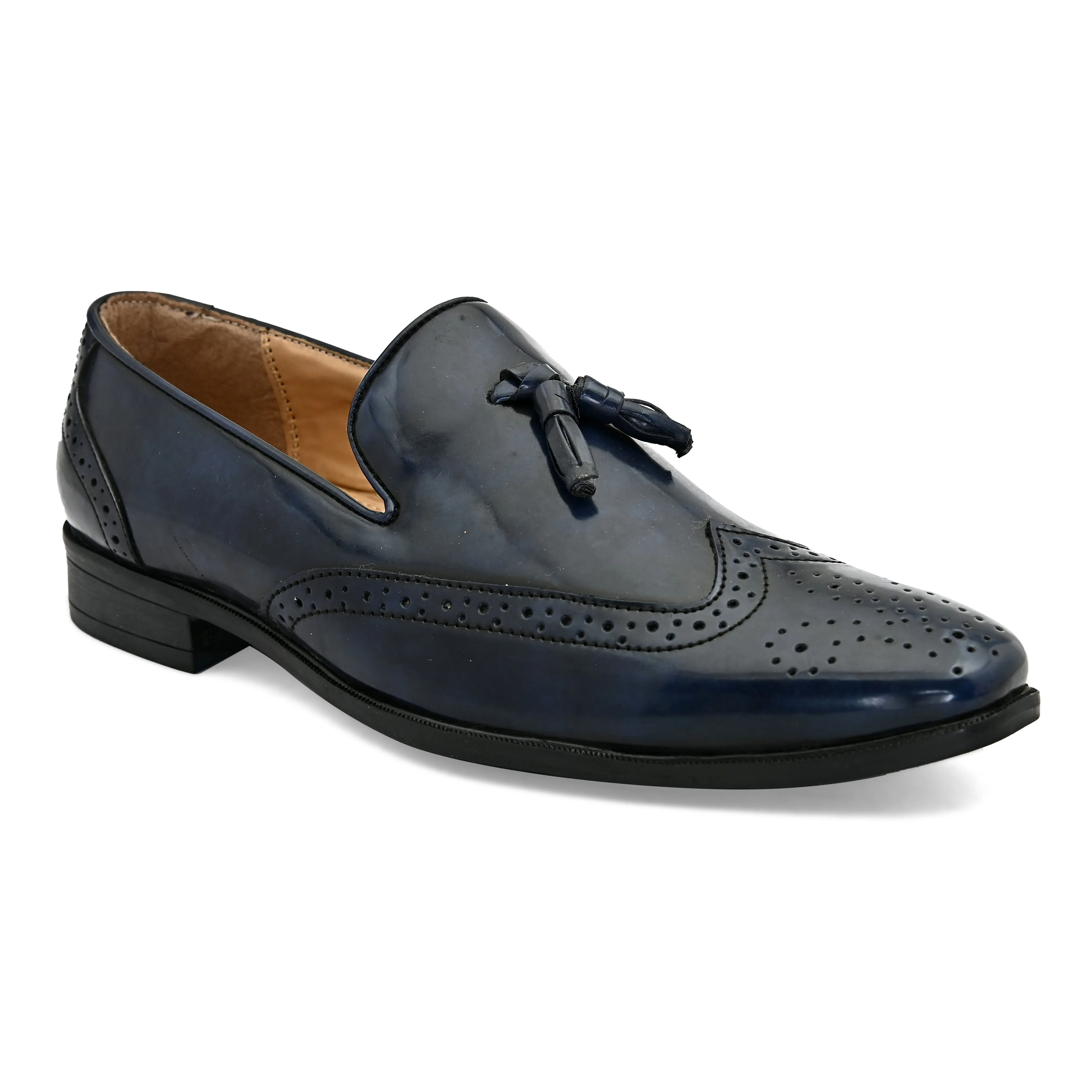 Legacy Blue Tassel Loafers