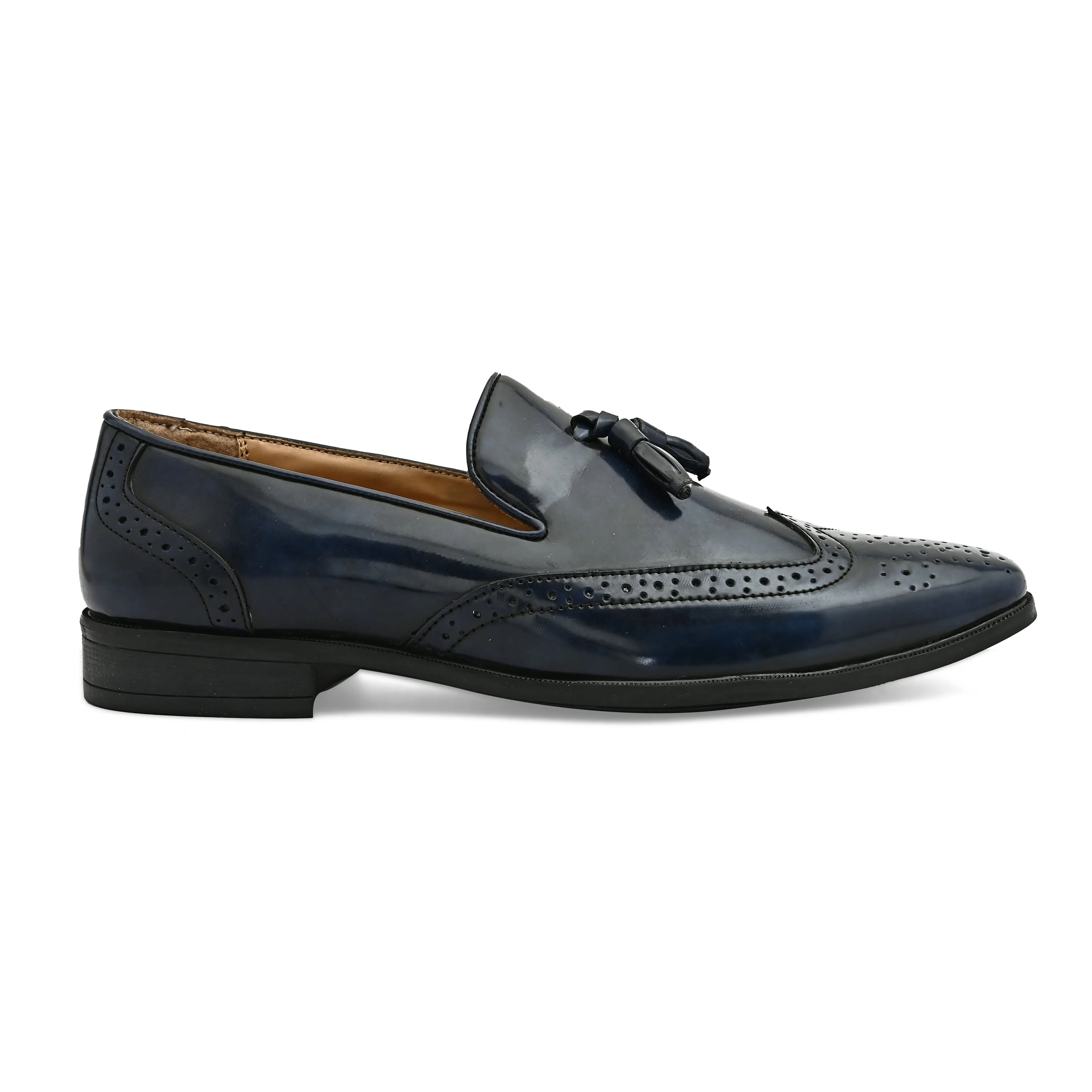 Legacy Blue Tassel Loafers