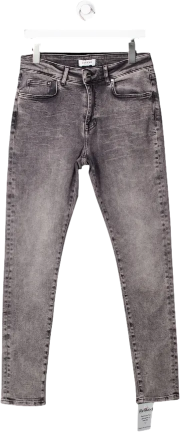 Legend London Grey Washed Spray On Jeans W32