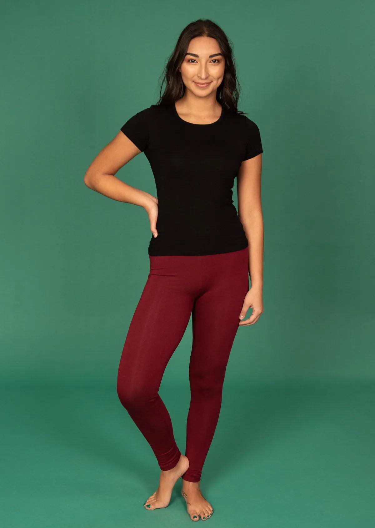 Leggings Maroon