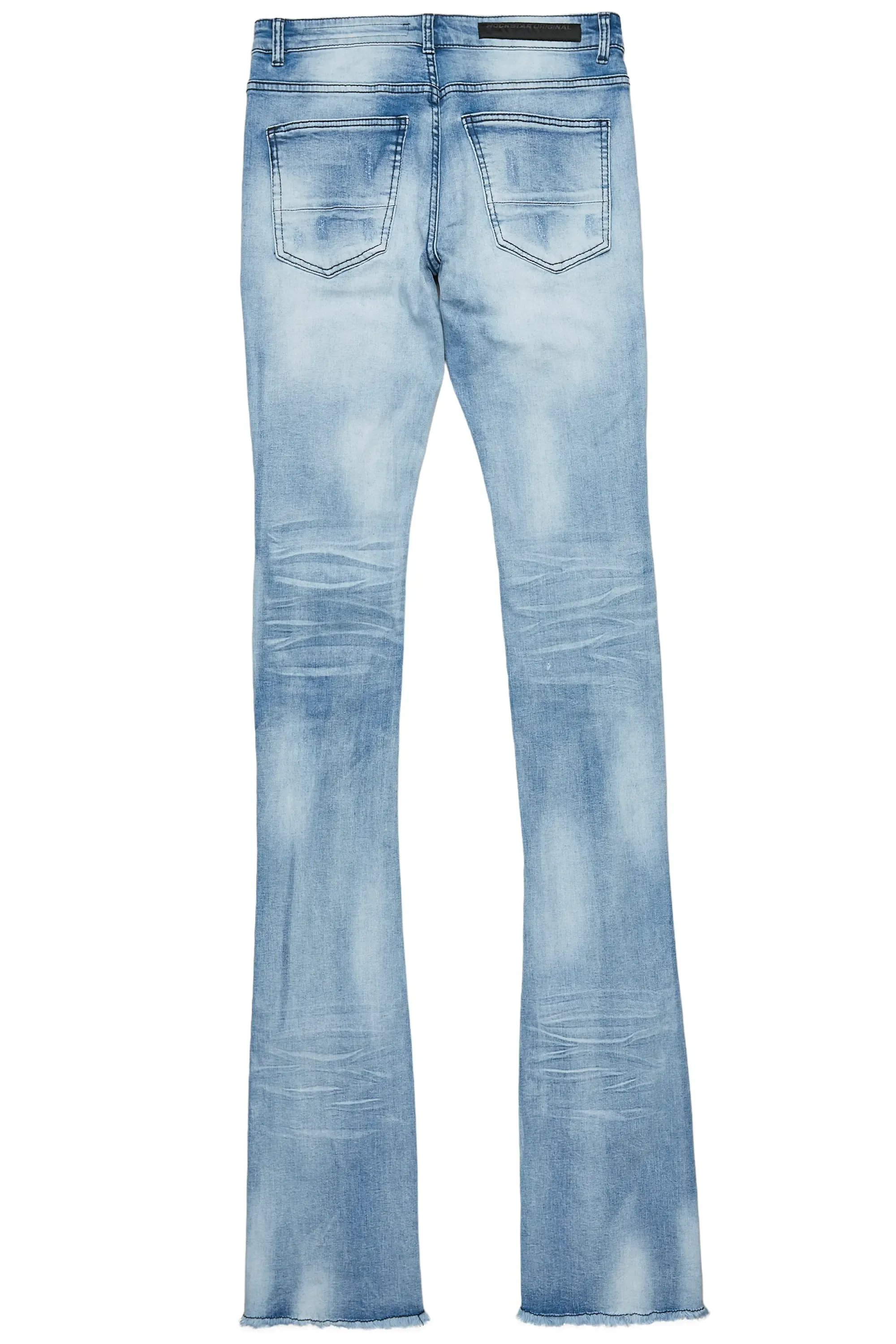 Light Blue Super Stacked Flare Jean for men