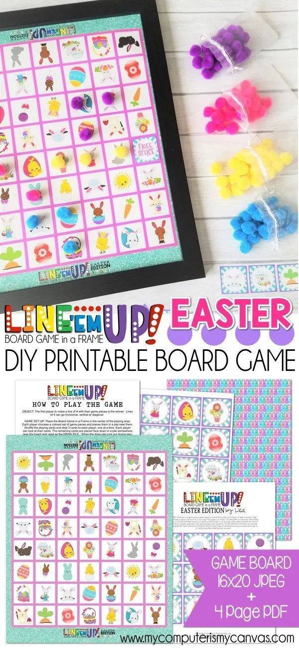 LINE 'Em UP! {Easter} PRINTABLE Game