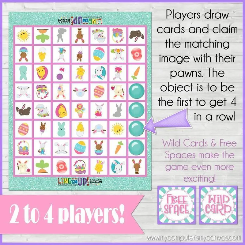 LINE 'Em UP! {Easter} PRINTABLE Game